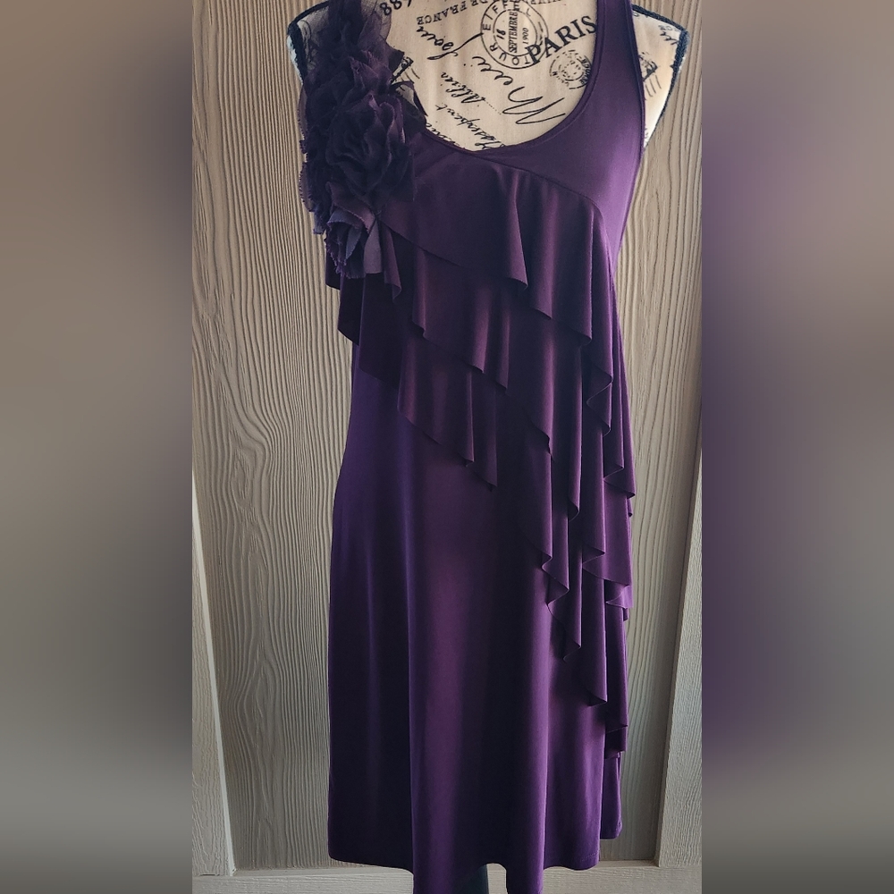 Nic&Dom Purple Ruffle Dress